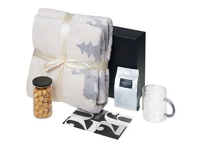 Подарочный набор Re: Unwind с пледом, кружкой и чаем