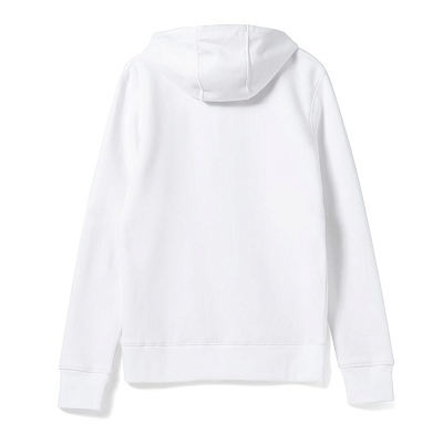 Толстовка на молнии с капюшоном унисекс King, белая