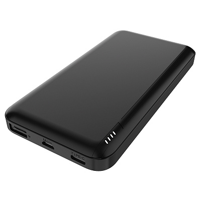 Внешний аккумулятор Optima, 10000 Mah, черный (Чёрный)