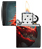 Зажигалка ZIPPO Dragon Design с покрытием 540 Matte, латунь/сталь, черная, 38x13x57 мм - Фото 3