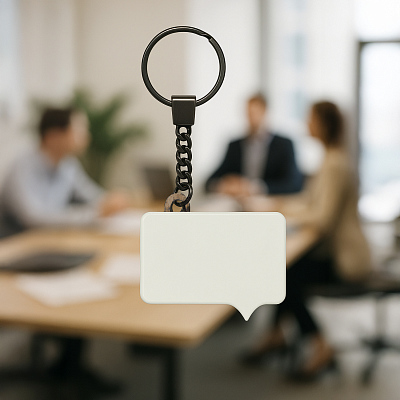 Брелок Мысль (белый)