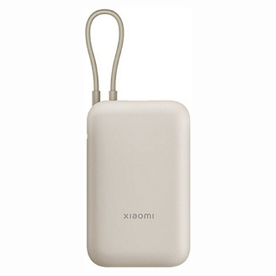 ПЗУ со встроенным кабелем Xiaomi Power Bank 10000, бежевый