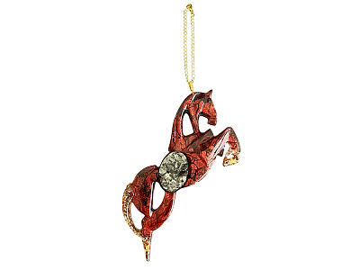 Набор елочных игрушек: Лошадь, Подкова