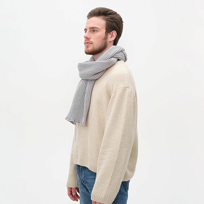 Шарф Форгес (Forges) вязаный  (Серый)
