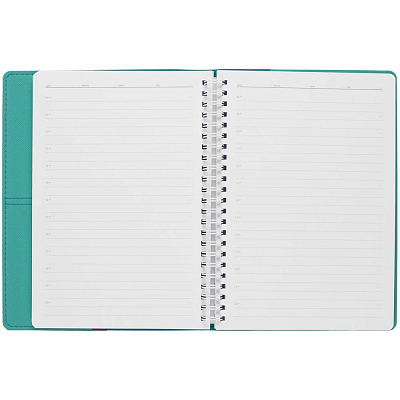 Ежедневник Spring Touch, недатированный, бирюзовый