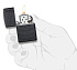 Зажигалка ZIPPO Tone on Tone Design с покрытием Black Matte, латунь/сталь, чёрная, 38x13x57 мм - Фото 4