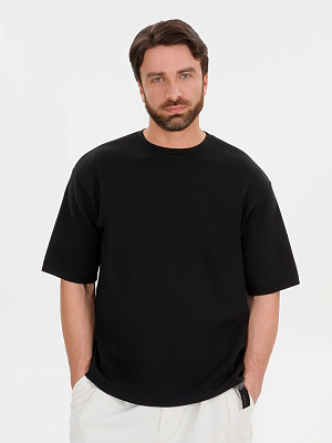 Джемпер с коротким рукавом Siluetti Volumica, черный