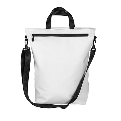 Рюкзак "Shop", серый, 42 х 39 х 13 см, 100% полиуретан (Белый)