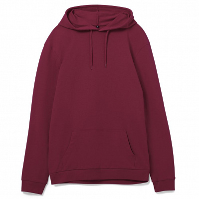 Толстовка с капюшоном унисекс Hoodie, бордовая (Бордовый)