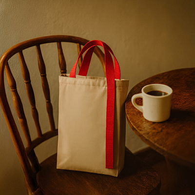 Шоппер Superbag Pack (M) (неокрашенный с красным)