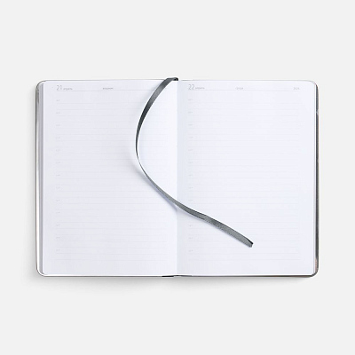 Ежедневник Metal Frame на заказ, датированный, серый