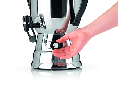 Самовар BEEM модель 2017, 3 литра, серебристый