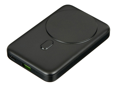 Магнитный внешний беспроводной аккумулятор GenerIQ,QC/PD, 10000 мАч