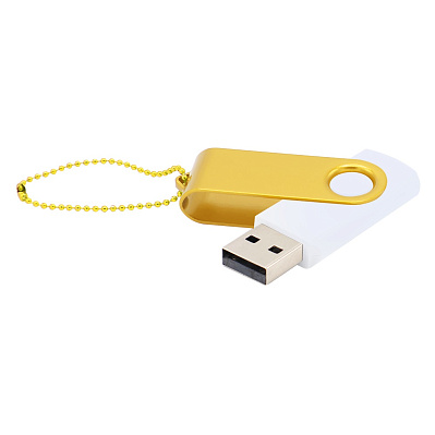 Флешка Designer To Go 2.0 USB 16Gb  (Белый/желтый)