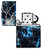 Зажигалка ZIPPO Lightning с покрытием Glow In The Dark Green, латунь/сталь, черная, 38x13x57 мм - Фото 4