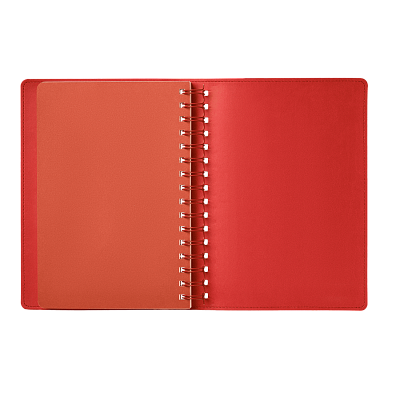 Ежедневник Vista недатированный, черный/красный