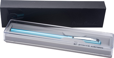 Ручка шариковая Pierre Cardin ACTUEL. Цвет - черный металлик. Упаковка P-1