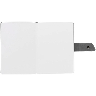 Ежедневник Boom, недатированный, черный с серым