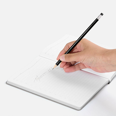 Карандаш простой Triangle с ластиком, черный