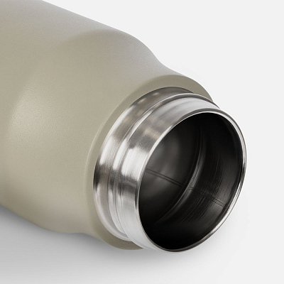 Термобутылка Tateyama, серо-бежевая