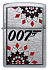 Зажигалка ZIPPO James Bond™ с покрытием Brushed Chrome, латунь/сталь, серебристая, 38x13x57 мм - Фото 2
