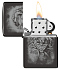 Зажигалка ZIPPO Clown с покрытием High Polish Black, латунь/сталь, черная, глянцевая, 38x13x57 мм - Фото 3