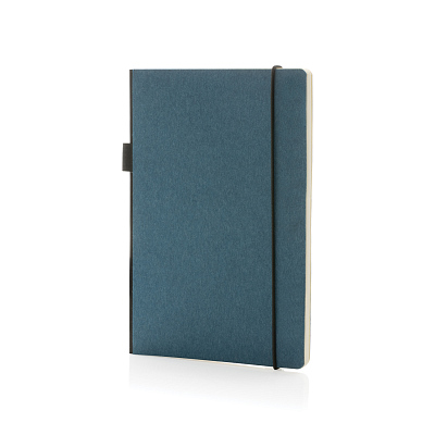 Блокнот FSC® в твердом переплете с держателем для ручки, A5