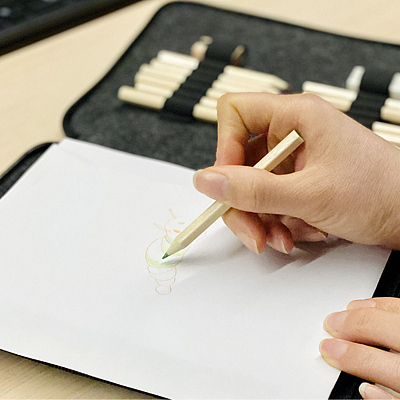 Набор для рисования "Эскиз" , черный с серым