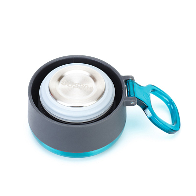 Термокружка Stinger, 0,42 л, сталь/пластик, бирюзовый глянцевый, 7,5 х 6,9 х 22,2 см