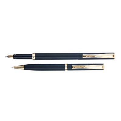 Набор Pierre Cardin PEN&PEN: ручка шариковая + роллер. Цвет - черный. Упаковка Е или E-1 (Черный)