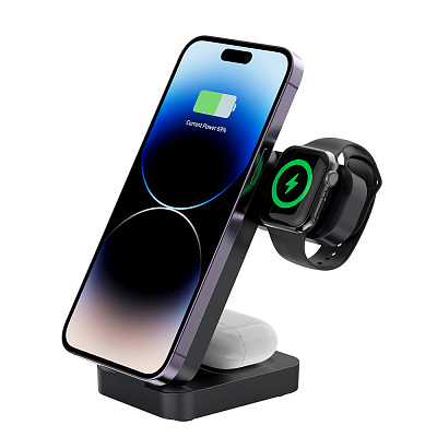 Беспроводной магнитный ПЗУ Pero WB01 Ultimate MagSafe 3в1