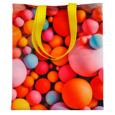 Сумка для покупок Кэди с полноцветной печатью (Красный)