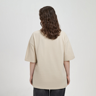 Футболка унисекс премиум Аура (Aura), бежевый