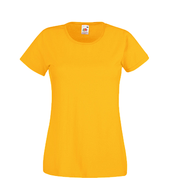 Футболки FOTL Lady-Fit Valueweight T (Солнечно-желтый)