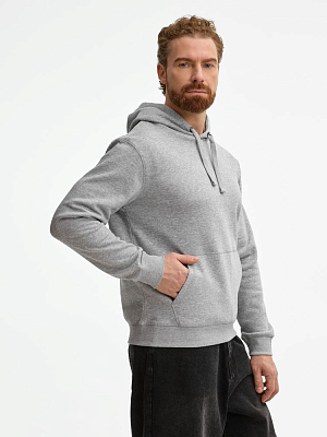 Толстовка унисекс Spencer, серый меланж