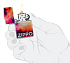 Зажигалка ZIPPO Tie Dye с покрытием 540 Tumbled Chrome, латунь/сталь, разноцветная, 38x13x57 мм - Фото 5