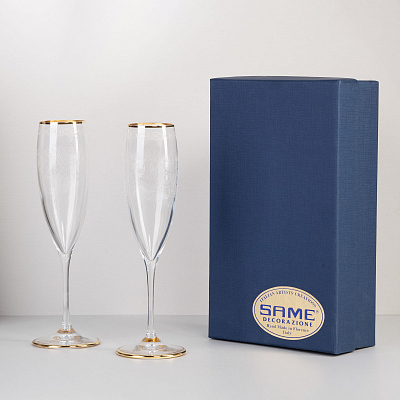 Набор для шампанского "Шампань", 2 фужера, прозрачный