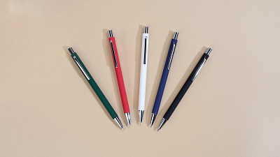 Ручка шариковая "Trade", покрытие soft touch, черный