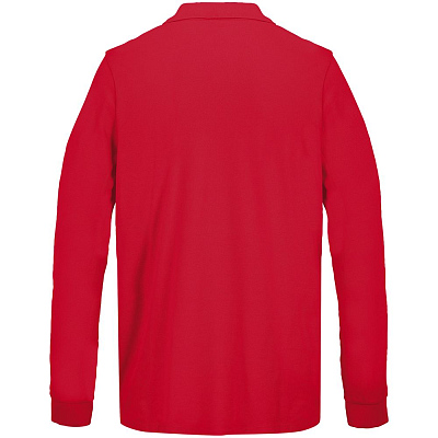 Рубашка поло унисекс с длинным рукавом Pacific LSL, красная