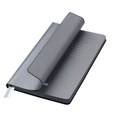 Ежедневник Мун Ривер (Moon River) недатированный, стальной (Серебряный, серый, бежевый)