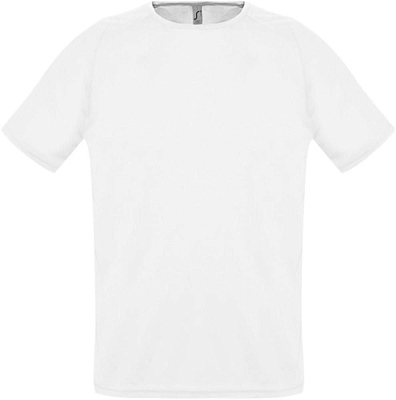 Футболка унисекс Sporty 140, розовый коралл (Белый)