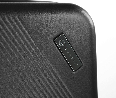 Чемодан BUGATTI Kallisto, чёрный, АБС-пластик, 35,5х23х53,5 см, 40 л