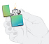 Зажигалка ZIPPO Logo с покрытием High Polish Teal, латунь/сталь, зелёная, глянцевая, 38x13x57 мм - Фото 5