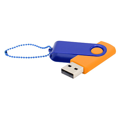 Флешка Designer To Go 2.0 USB 16Gb  (Оранжевый/синий)