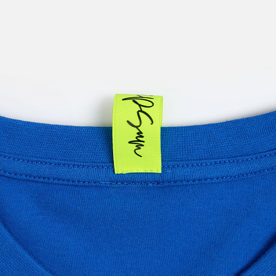 Лейбл тканевый Epsilon, S, желтый неон