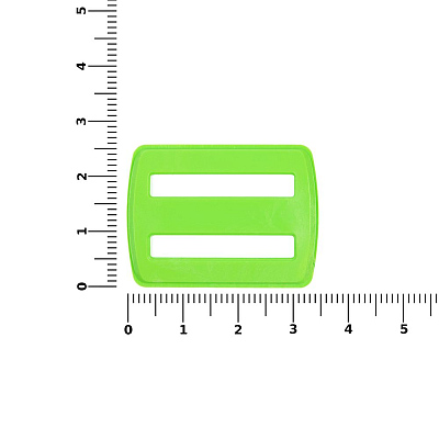 Пряжка — регулятор ремня Fermo, зеленый неон