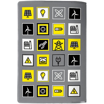 Обложка для паспорта Industry, ver.2, энергетика