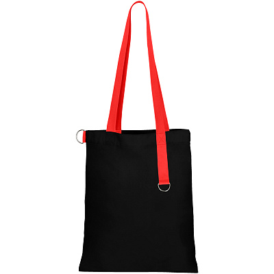 Сумка для покупок Black GLOW 325 г/м², красный (Черный/красный)