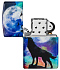 Зажигалка ZIPPO Wolf Design с покрытием 540 Matte, латунь/сталь, разноцветная, матовая, 38x13x57 мм - Фото 4