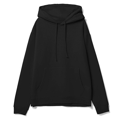 Худи унисекс Tuloksa 280, серый меланж (Чёрный)